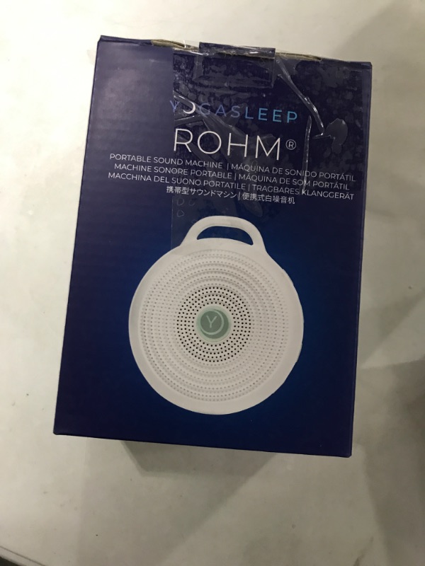 Photo 2 of Yogasleep Rohm Portable White Noise Sound Machine, 3 Soothing Natural Sounds with Volume Control, Sleep Therapy For Adults, Kids & Baby, Noise Cancelling for Office Privacy & Meditation, Registry Gift 1-Pack