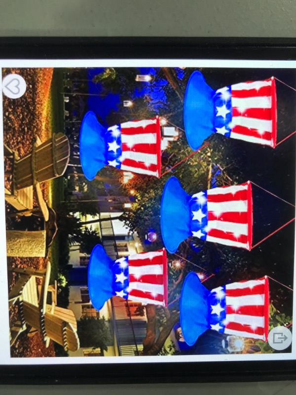 Photo 1 of 4th of July Decoration Hats LED (5 Pack) 