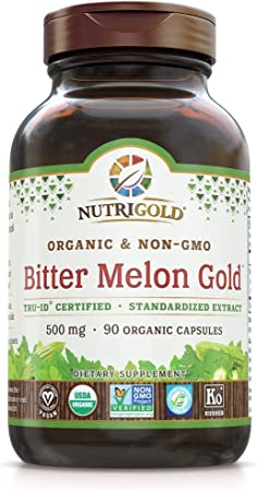 Photo 1 of 2 PACK Nutrigold Organic Bitter Melon Gold, 500 Mg, 90 Vegan Capsules *EXPIRES JUNE 2024*
