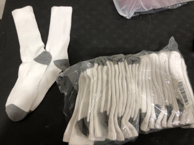 Photo 1 of 10 PACK WHITE HIGH SOCKS SIZE 8-13