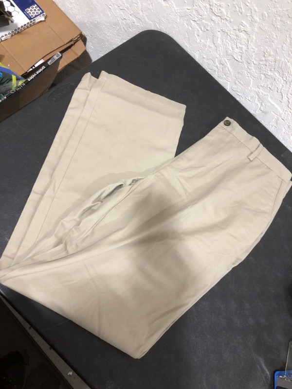 Photo 1 of AMAZON ESSENTIALS KHAKI WORK PANTS SIZE 36 X 34