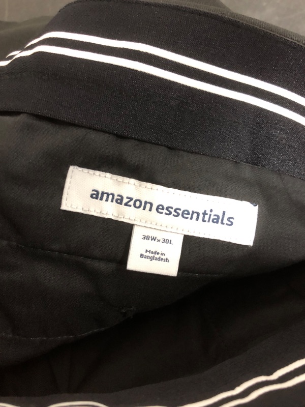 Photo 2 of AMAZON ESSENTIALS BLACK WORK PANTS SIZE 38 X 30 