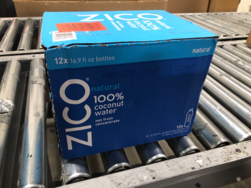 Photo 2 of Zico 100% Coconut Water Drink - 12 Pack, Natural Flavored - No Sugar Added, Gluten-Free - 500ml / 16.9 Fl Oz - Supports Hydration with Five Naturally Occurring Electrolytes - Not from Concentrate