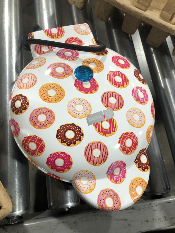Photo 1 of Dash DDM007GBAQ04 Mini Donut Maker Machine for Kid-Friendly Breakfast, Snacks, Desserts & More with Non-stick Surface, Makes 7 Doughnuts, Donuts Print Doughnut Print Makes 7 Doughnuts Machine