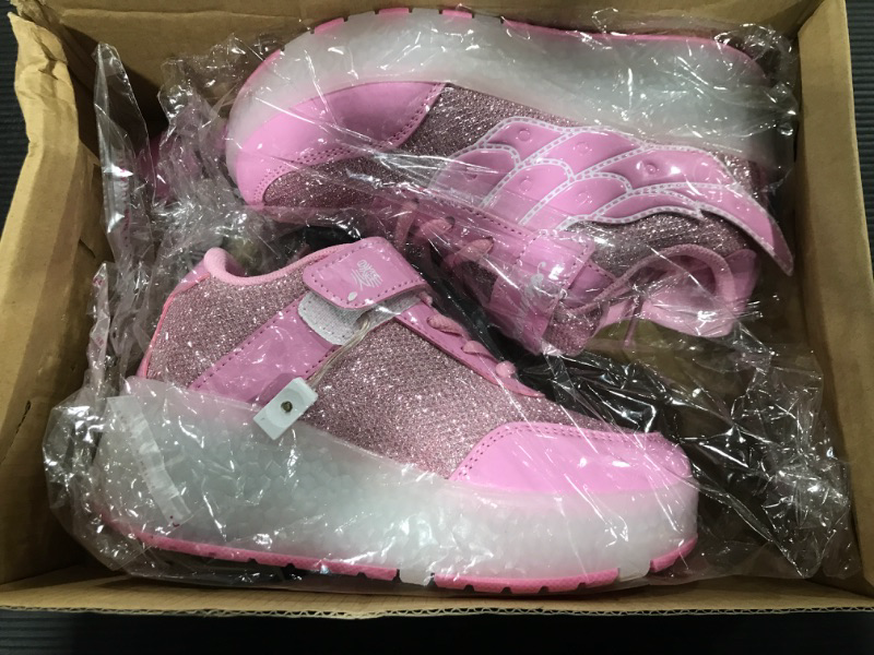 Photo 1 of [Size 13] Little Kids Tie and Velcro Shoes- Pink