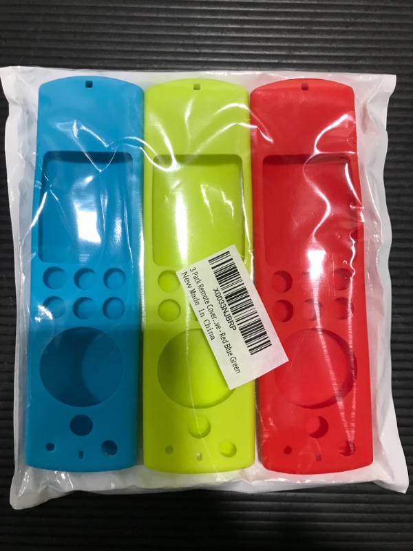 Photo 2 of 3 Pack Remote Cover for FireTV Stick (3rd Gen) 2021/ FireTV Stick 4K/ 4K Max 2021/ FireTV Stick Lite 2020/ FireStick (2nd Gen)/FireTV Cube Silicone Remote Case Cover Skin Sleeve - Red Blue Green