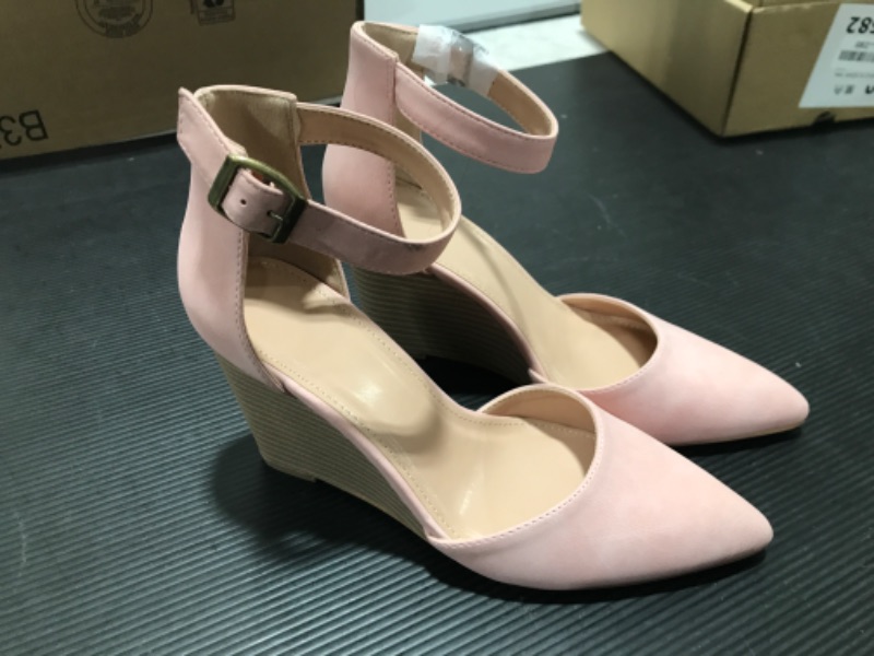 Photo 1 of [Size 5.5] Ladies Wedge Heels- Soft Pink