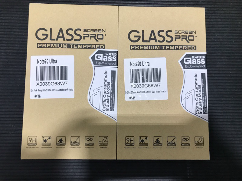 Photo 2 of [2 Packages] Galaxy Note 20 Ultra 2+2 Screen Protector, HD Clear Tempered Glass, Ultrasonic Fingerprint Support, 3D Curved, Scratch Resistant