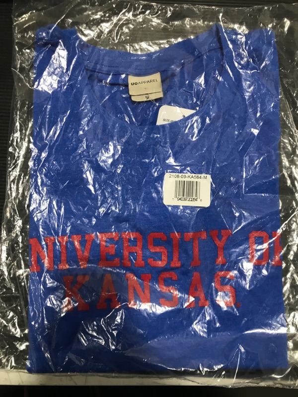 Photo 2 of [Size M] UG Apparel Women's Must Have Tee Kansas Jayhawks Medium Royal Blue