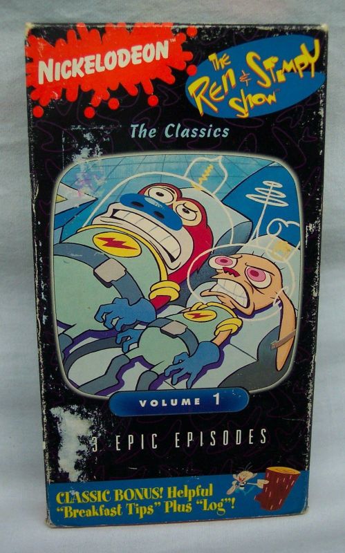 Photo 1 of Nickelodeon The REN AND STIMPY Show The Classics Volume 1 VHS, 1993 3 Episodes
