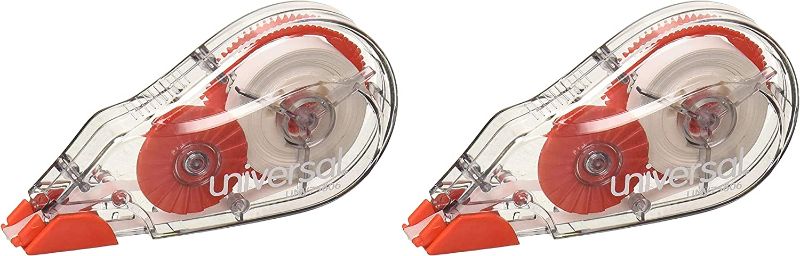 Photo 1 of Universal Correction Tape with Two-Way Dispenser, Non-Refillable, 1/5" x 315", 6/Box - 2 Pack