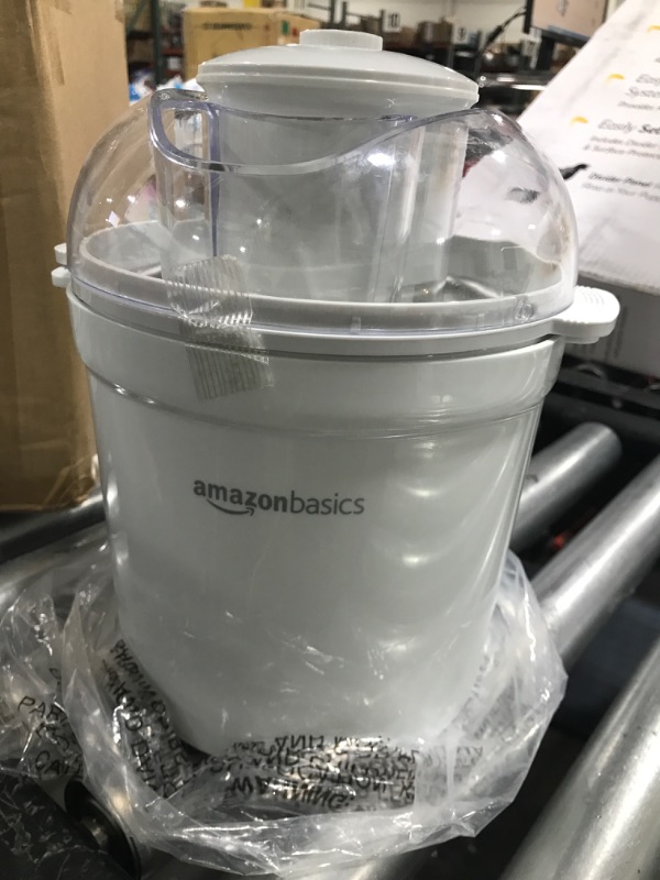 Photo 2 of Amazon Basics 1.5 Quart Automatic Homemade Ice Cream Maker