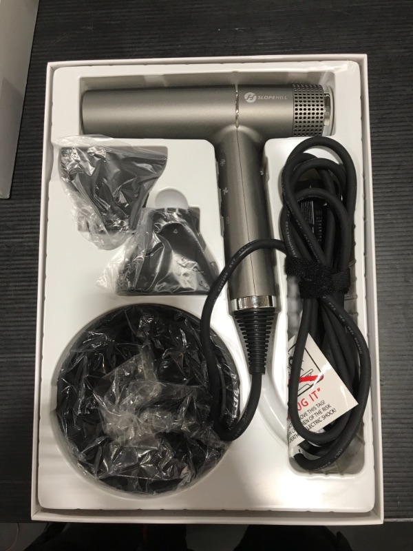 Photo 2 of slopehill Hair Dryer with Unique Brushless Motor | IQ Perfetto | Innovative Microfilter | Oxy Active Technology | Led Display (Gray) (B08HRQG2M6)
