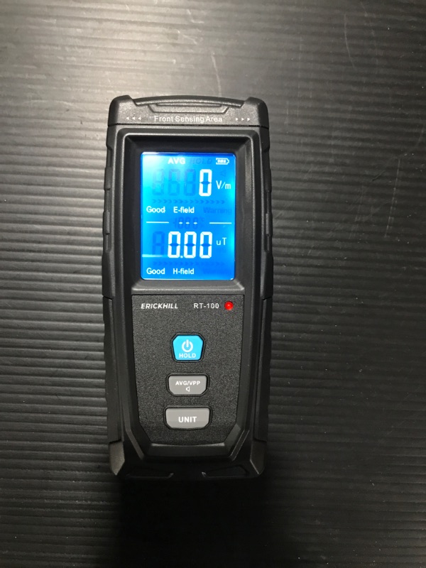 Photo 2 of ERICKHILL EMF Meter, Rechargeable Digital Electromagnetic Field Radiation Detector Hand-held Digital LCD EMF Detector, Great Tester for Home EMF Inspections, Office, Outdoor and Ghost Hunting