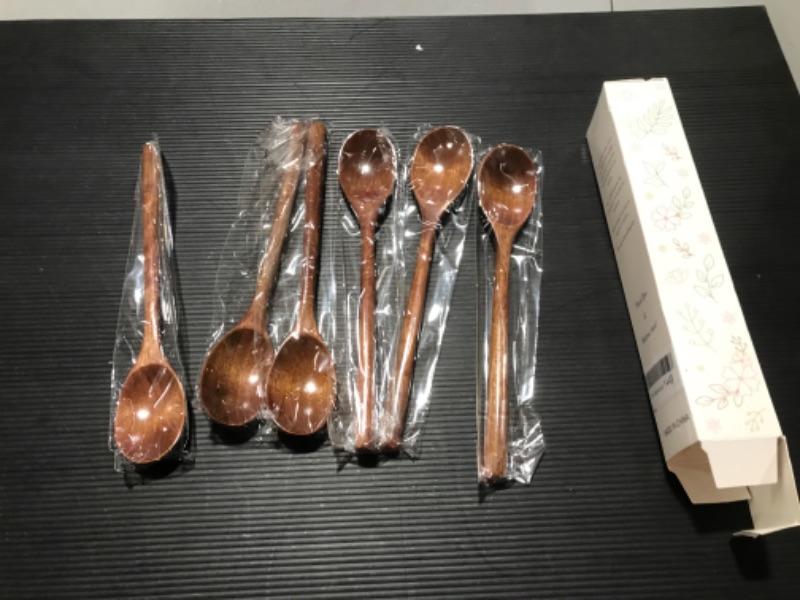 Photo 1 of 6 pack of wooden spoons
