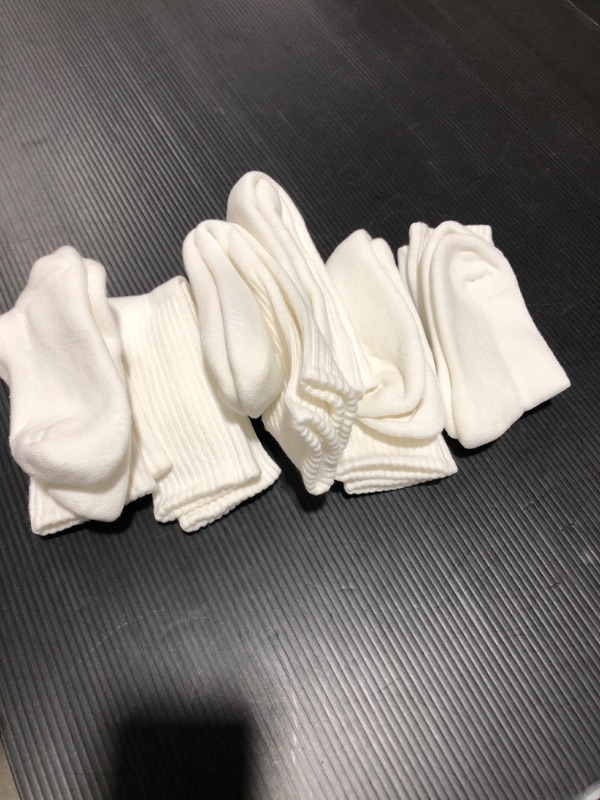 Photo 1 of 6 Pairs of Childrens White Socks, Size Unknown