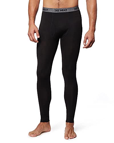 Photo 1 of 32 DEGREES Heat Mens Performance Thermal Lightweight Baselayer Legging Pant, Black, Large
