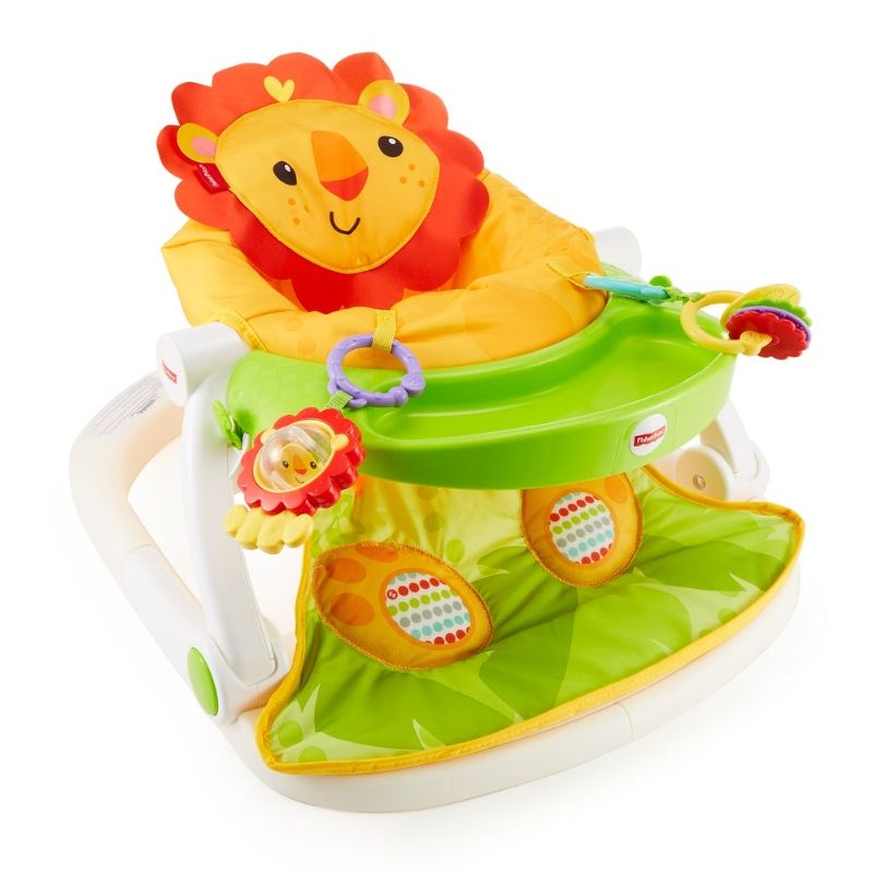 Photo 1 of Fisher-Price FPR21 Sit-Me-up Floor Seat with Toy Tray, Lion
