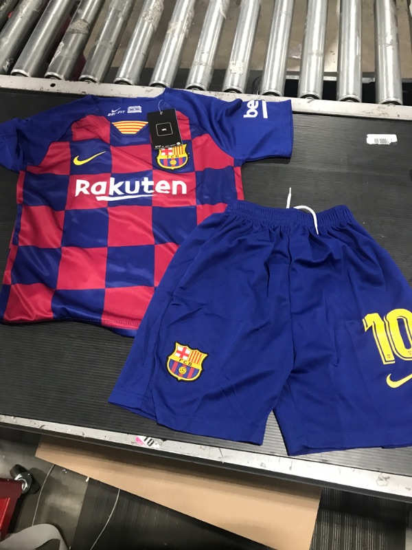 Photo 1 of  Messi 10 Home Jersey & Shorts SIZE 22