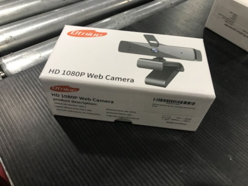 Photo 1 of Qtniue Webcam with Microphone and Privacy Cover, FHD Webcam 1080p, Desktop or Laptop and Smart TV USB Camera for Video Calling, Stereo Streaming and Online Classes (factory closed ) 
