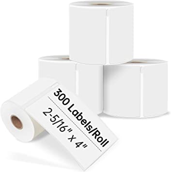 Photo 1 of NEW! 4 Rolls Compatible DYMO 30256 (2-5/16" x 4") Replacement Shipping Labels, Permanent Adhesive Multipurpose Address Labels Compatible with DYMO LabelWriter 4XL 400 450 Duo Twin Turbo (1 Roll/300 Labels)
