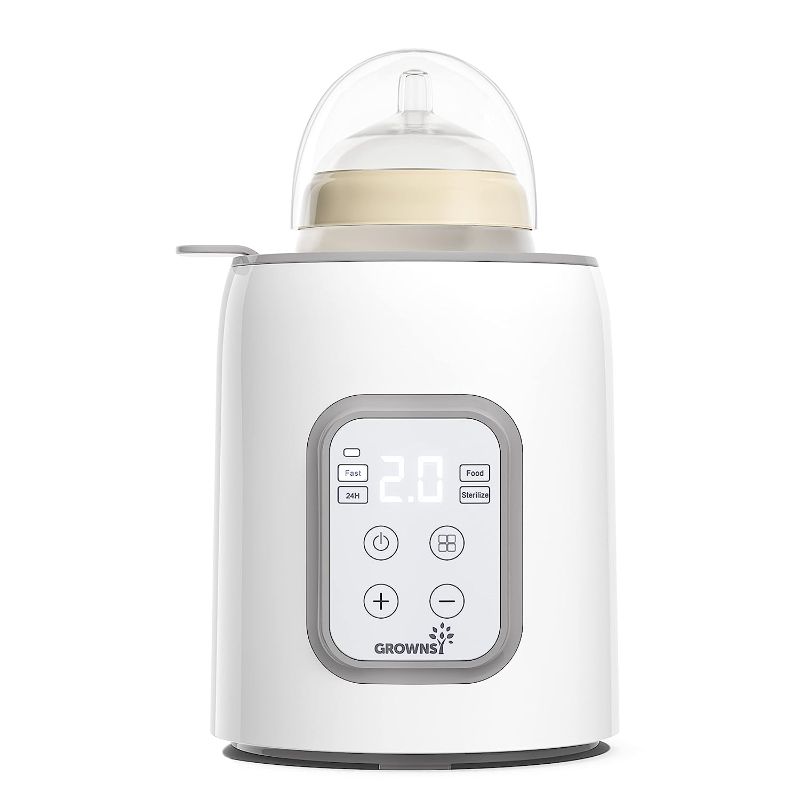 Photo 1 of Bottle Warmer, GROWNSY 8-in-1 Fast Baby Milk Warmer with Timer for Breastmilk or Formula, Accurate Temperature Control, with Defrost, Sterili-zing, Keep, Heat Baby Food Jars Function 