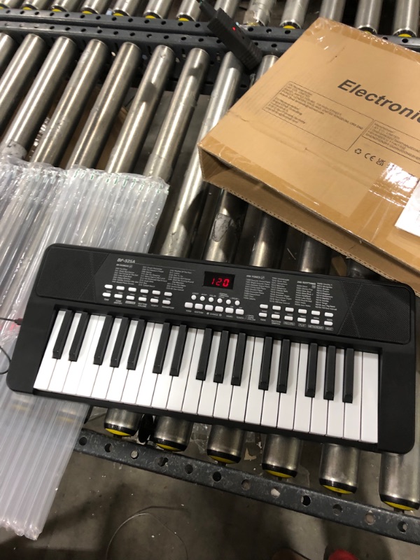 Photo 2 of Beginners Piano Keyboard 37 Keys Portable Electronic Keyboard Piano Built-in Rechargeable Battery Kids Piano with Headphone Jack Learning Musical Instruments Gifts for 3 4 5 6 7 Boys Girls