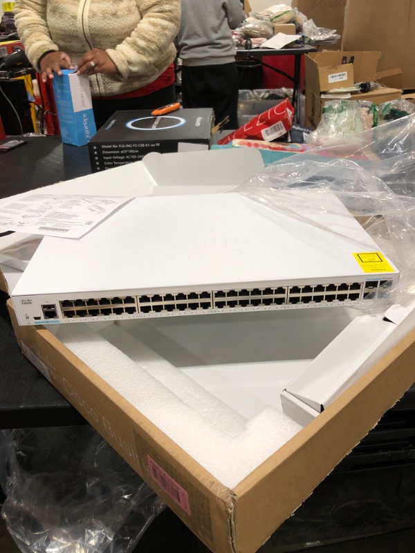 Photo 3 of Cisco Business CBS350-48T-4G Managed Switch | 48 Port GE | 4x1G SFP |  (CBS350-48T-4G-NA)