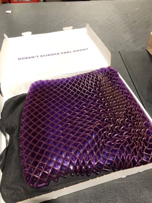 Photo 2 of Purple Royal Seat Cushion - Seat Cushion for The Car Or Office Chair - Temperature Neutral Grid