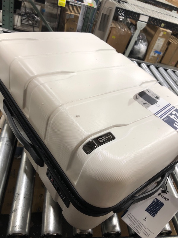 Photo 1 of Travelpro Roundtrip Hardside Expandable Luggage, TSA Lock, 8 Spinner Wheels, Hard Shell Polycarbonate Suitcase, White *24 INCH ONLY**DOES NOT INCLUDE 2 PIECES*