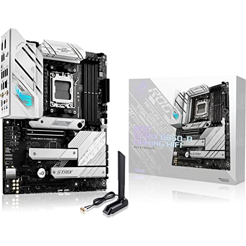 Photo 1 of ASUS ROG Strix B650-a Gaming WiFi 6E AM5 (LGA1718) Ryzen 7000 Gaming Motherboard(12+2 Power Stages,DDR5,3xM.2 Slots,PCIe® 4.0, 2.5G LAN,WiFi 6E,USB 3
