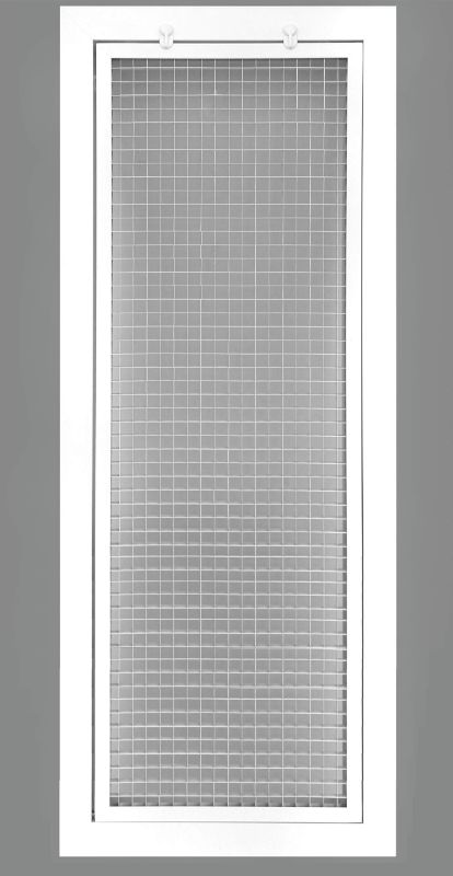 Photo 1 of 12" x 36" Cube Core Eggcrate Return Air Filter Grille for 1" Filter - Aluminum - White [Outer Dimensions: 14.5" x 38.5] 12 x 36 Return *Filter* Grille