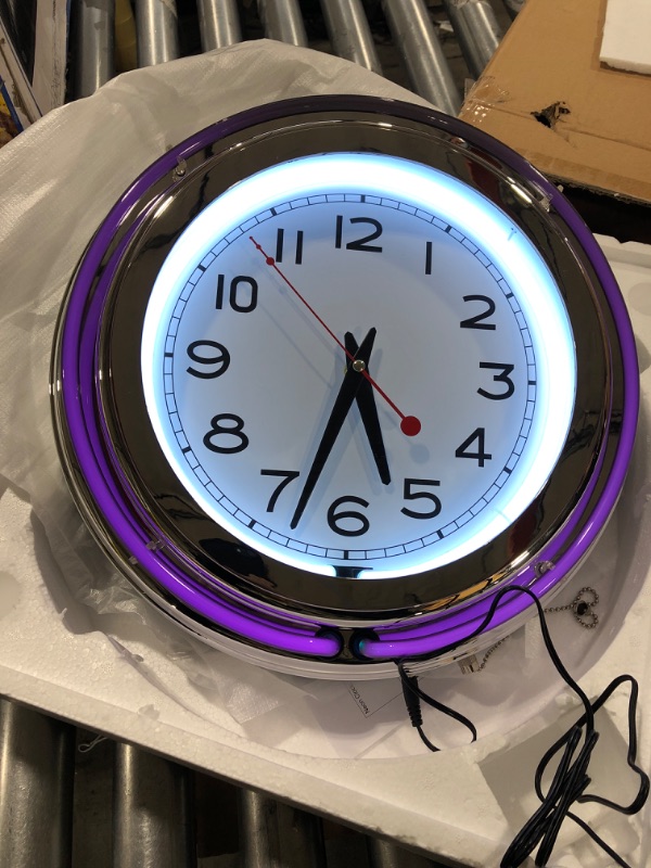 Photo 1 of 14 INCH LIGHT UP WALL CLOCK 