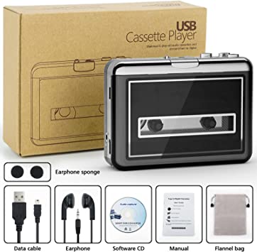 Photo 1 of Cassette Tape Player - Portable Retro Walkman Cassette to Digital MP3 Converter Recorder, Convert Audio Music via USB to MP3 WAV Format with New Upgrade AudioLAVA Software, Compatible with Laptops&PCs