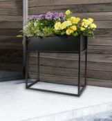 Photo 1 of 28” Industrial Style Metal Planter Box
