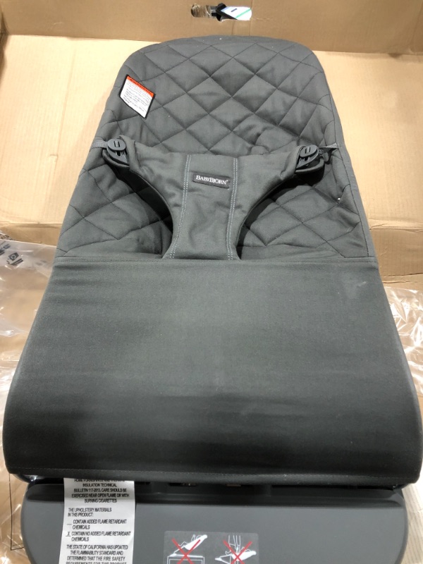 Photo 2 of BabyBjörn Bouncer Bliss Convertible Quilted Baby Bouncer in Anthracite at Nordstrom