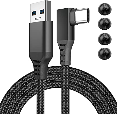 Photo 1 of 20ft Oculus Link Cable for Quest 2,High Speed Data Transfer & Fast Charging Cable,USB C 3.2 Gen1 Cord for VR Headset and Gaming PC,with 4 Cable Clips