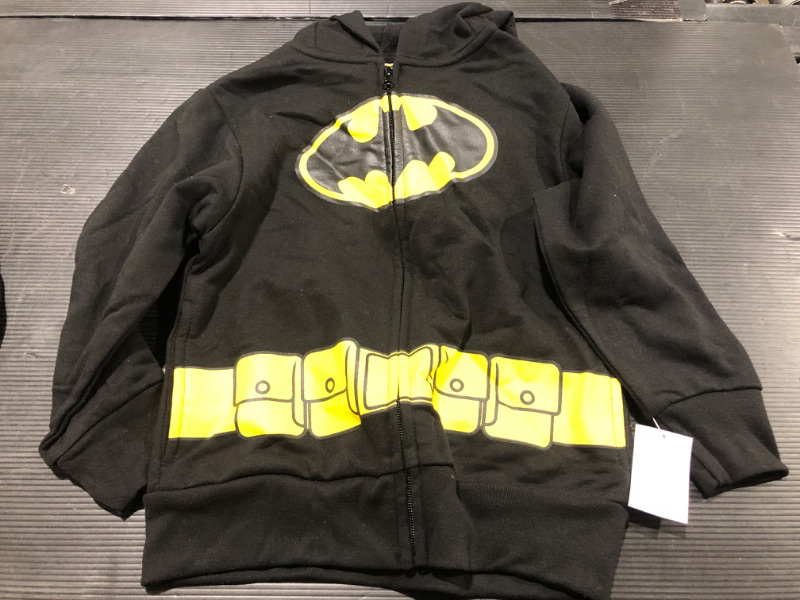 Photo 2 of Boys' Batman Zip-up Hoodie - Black XS
