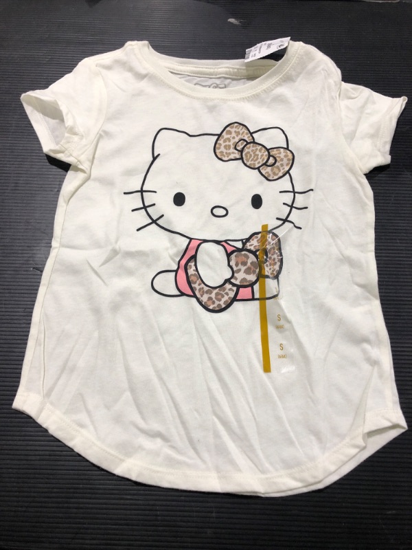 Photo 2 of Girls' Hello Kitty Short Sleeve Graphic T-Shirt - Off-White - SMALL 
