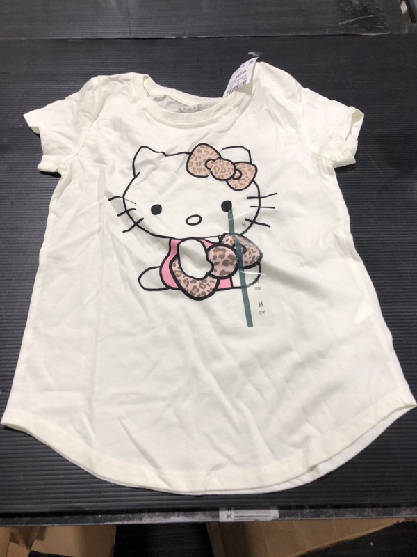 Photo 2 of Girls' Hello Kitty Short Sleeve Graphic T-Shirt - Off-White - MD
