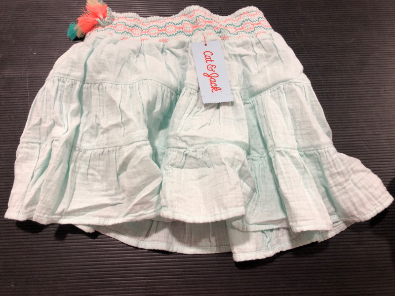 Photo 2 of Girls' Pull-on Tiered Woven Skirt - Cat & Jack™ - SIZE XS 
