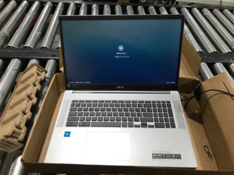 Photo 2 of Acer 317 17.3" Celeron 4GB/64GB Chromebook, Full HD IPS Display, Intel Celeron N4500, 4GB LPDDR4X, 64GB eMMC, Intel Wireless Wi-Fi 6 AX201 802.11ax, Bluetooth 5.1, Chrome OS, CB317-1H-C994
