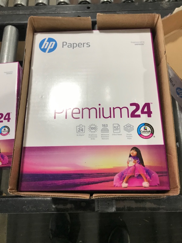 Photo 3 of HP Printer Paper | 8.5 x 11 Paper | Premium 24 lb | 5 Ream Case - 2500 Sheets | 100 Bright | Made in USA - FSC Certified | 115300C 5 Ream | 2500 Sheets Premium24