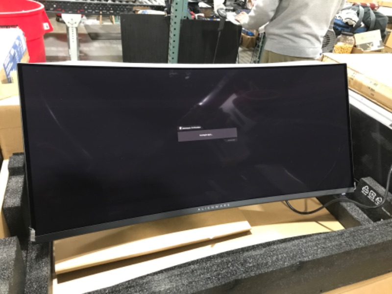 Photo 3 of Alienware 34 Inch Curved PC Gaming Monitor, 3440 x 1440p Resolution, Quantum Dot OLED 175Hz, 1800R Curvature, True 1ms GTG, 1,000,000:1 Contrast Ratio, 1.07 Billion Colors, AW3423DW - Lunar Light
