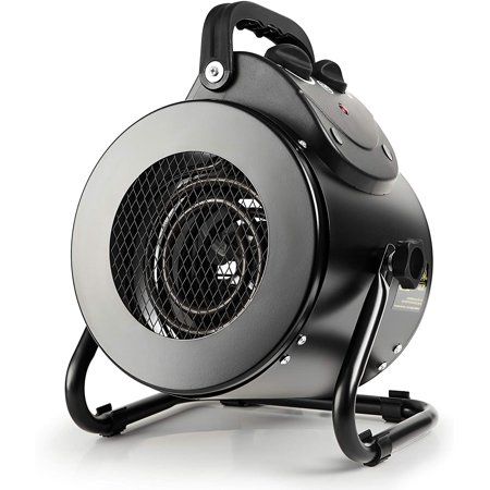 Photo 1 of IPower Electric Greenhouse Heater Fan for Grow Tent Office Workplace Overheat Protection Fast Heating Spraywater Proof IPX4 Black
