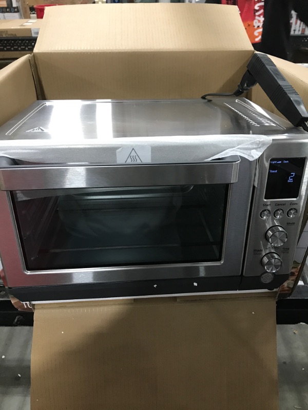 Photo 2 of GE - Calrod 6-Slice Toaster Oven with Convection Bake - Stainless Steel
