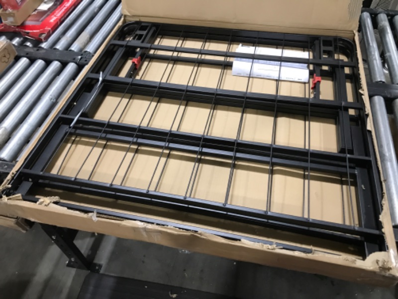 Photo 1 of Amazon Basics Foldable Metal Platform Bed Frame with Tool Free Setup, 18 Inches High, Twin, Black
