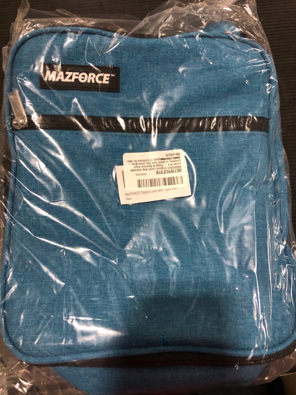 View 2 of MAZFORCE Original Lunch Bag Insulated Lunch Box - Tough and Spacious Adult Lunchbox to Seize Your Day (Ultra Blue - Lunch Bags Designed in California for Men