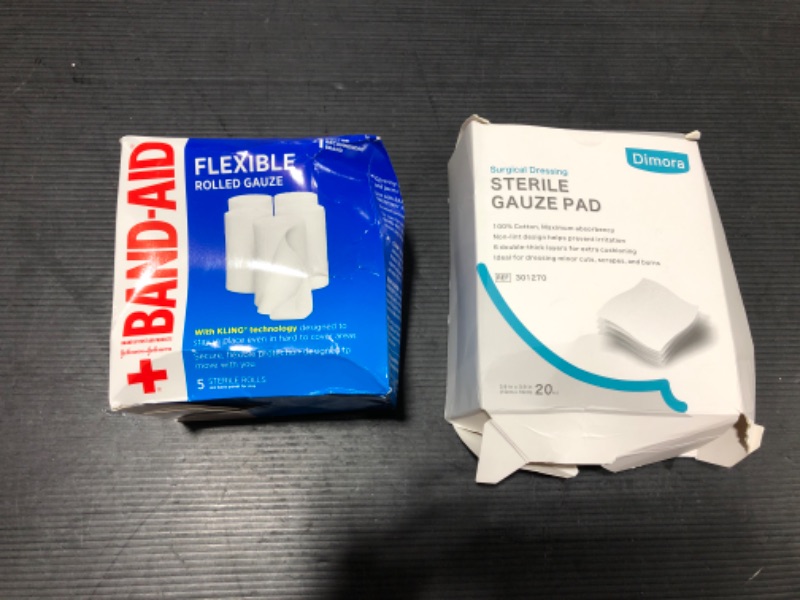 Photo 1 of 2 PIECE GAUZE BUNDLE ---FIRST AID 