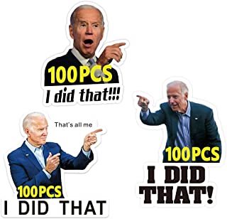 Photo 1 of 300 Pcs I Did That Biden Stickers Funny Sticker - Pointed to Your Left and Right - Funny Sticker for Car Motorcycle Helmet Laptop Window https://a.co/d/6nCSDxV